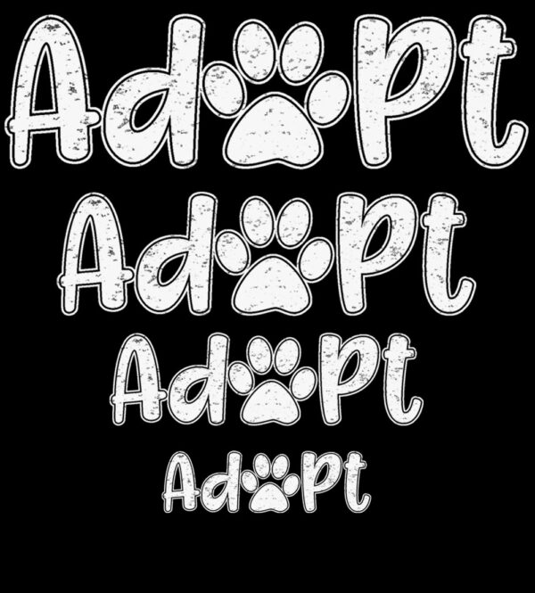 Adopt a Pet Paw Print Repeat