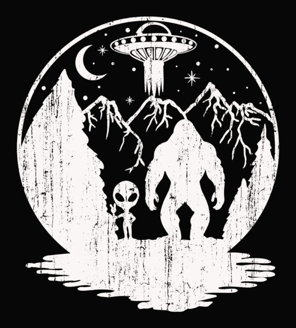 Bigfoot and Aliens UFO