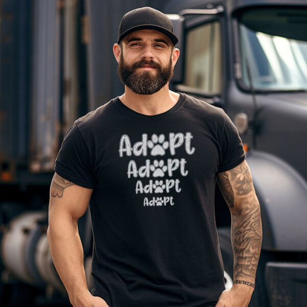 Adopt a Pet Paw Print Repeat - Image 3